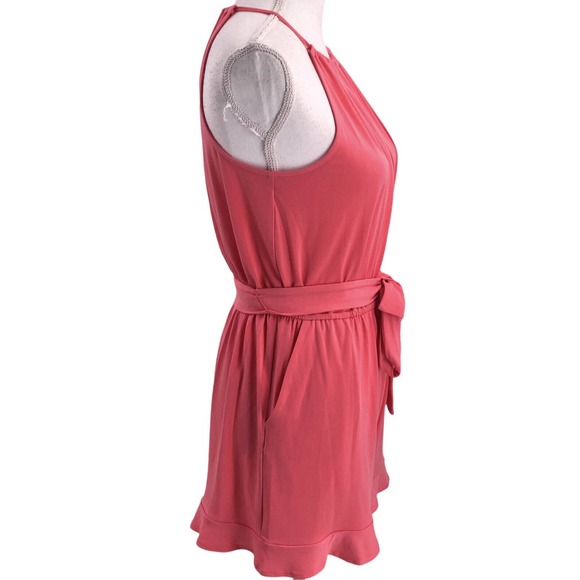 1. STATE NEW Womens Size Small Halter Neck Belted Romper Stretch Jersey Knit - Picture 5 of 10